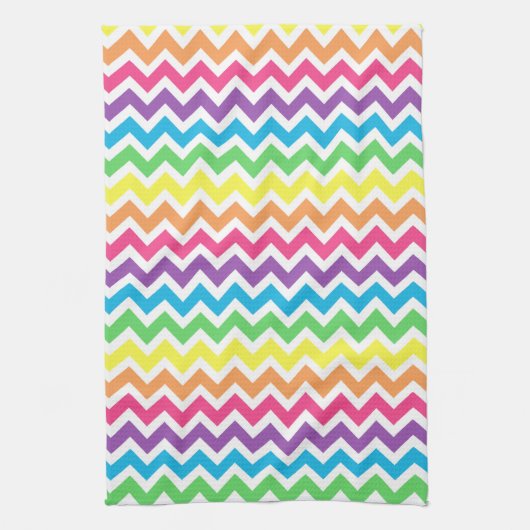 Rainbow Chevron Theedoek (Verticaal)