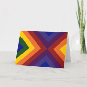 Rainbow Chevrons Bedankkaart (Voorkant)