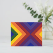 Rainbow Chevrons Briefkaart (Staand voorkant)
