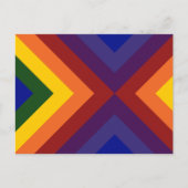 Rainbow Chevrons Briefkaart (Voorkant)