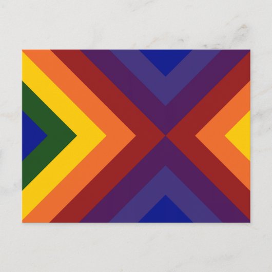 Rainbow Chevrons Briefkaart (Voorkant)