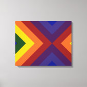 Rainbow Chevrons Canvas Afdruk (Voorkant)