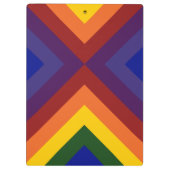 Rainbow Chevrons Klembord (Achterkant)