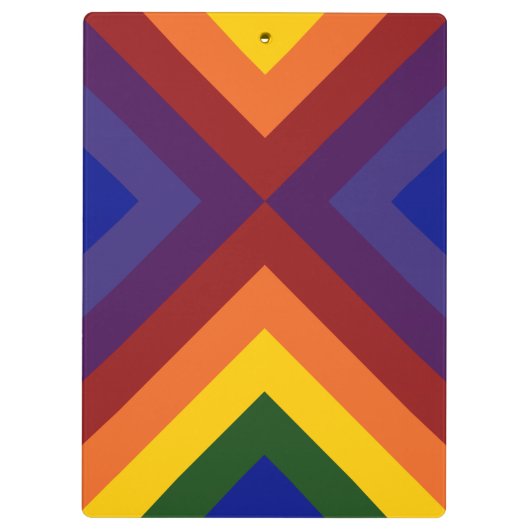 Rainbow Chevrons Klembord (Achterkant)