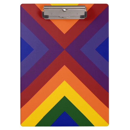 Rainbow Chevrons Klembord (Voorkant)