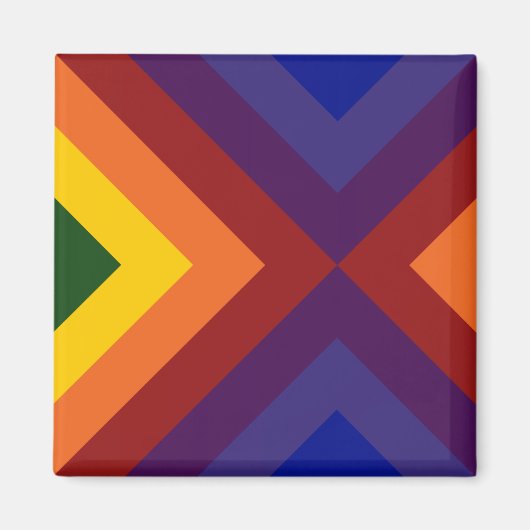 Rainbow Chevrons Magneet (Voorkant)