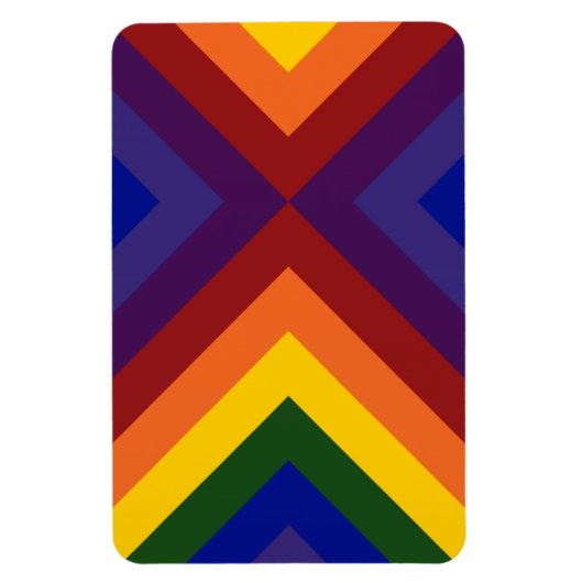 Rainbow Chevrons Magneet (Verticaal)