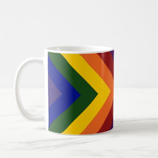 Rainbow Chevrons Mok (Links)