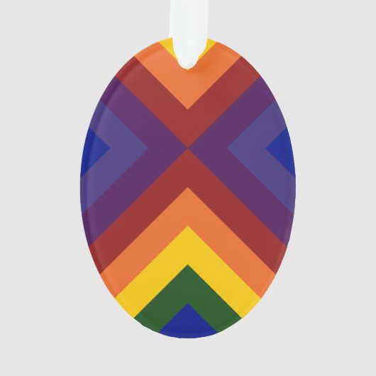 Rainbow Chevrons Ornament (achterkant)