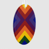 Rainbow Chevrons Ornament (voorkant)