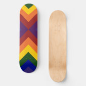 Rainbow Chevrons Persoonlijk Skateboard (Voorkant)