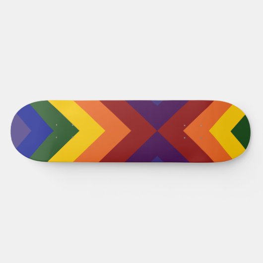 Rainbow Chevrons Persoonlijk Skateboard (Horizontaal)