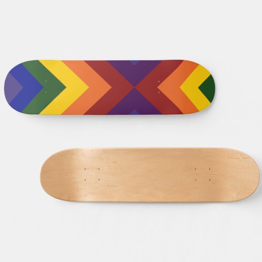 Rainbow Chevrons Persoonlijk Skateboard (Horizontaal)
