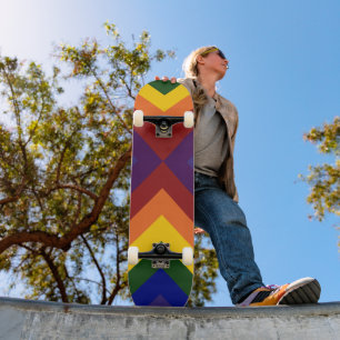 Rainbow Chevrons Persoonlijk Skateboard