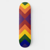 Rainbow Chevrons Persoonlijk Skateboard (Voorkant)