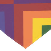 Rainbow Chevrons Table Runner Korte Tafelloper (Hoek)