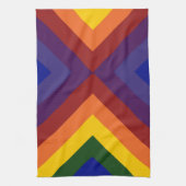 Rainbow Chevrons Theedoek (Verticaal)