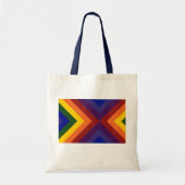 Rainbow Chevrons Tote Bag (Voorkant)