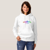Rainbow Chicago skyline Hoodie (Voorkant volledig)
