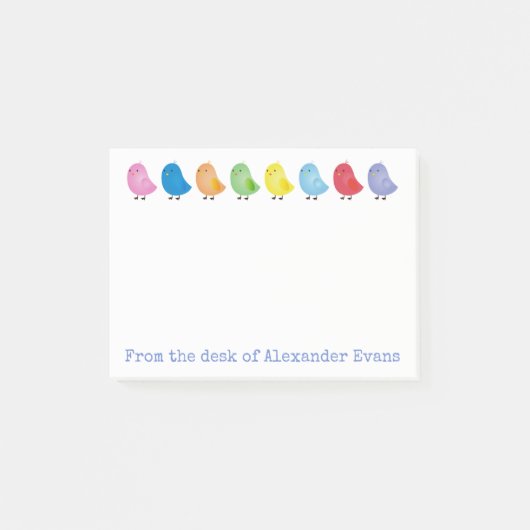 Rainbow Chicken Personalize Post-it® Notes (Voorkant)