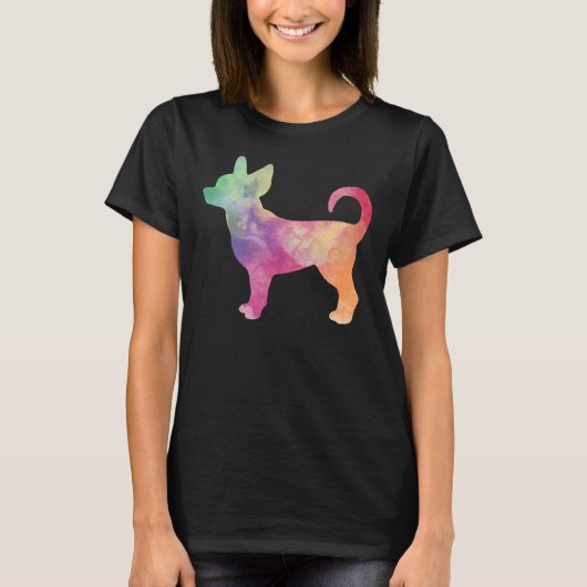 Rainbow Chihuahua T-shirt (Voorkant)