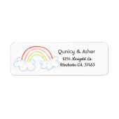 Rainbow Children's, Fun Rainbow Address Label (Voorkant)