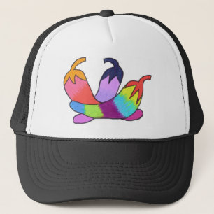 Rainbow Chili Peppers Trucker Pet