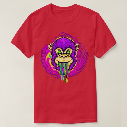 Rainbow Chimp Drool T-shirt (Design voorkant)