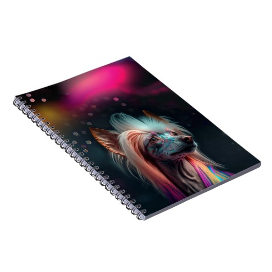 Rainbow Chinese Crested Dog Notitieboek (Rechterzijde)
