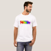 Rainbow Chinese Crested T-shirt (Voorkant volledig)