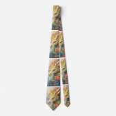 Rainbow Chinese Dragon Pattern Stropdas (Voorkant)