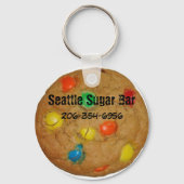 Rainbow chocolade Chip Cookie Sleutelhanger (Voorkant)