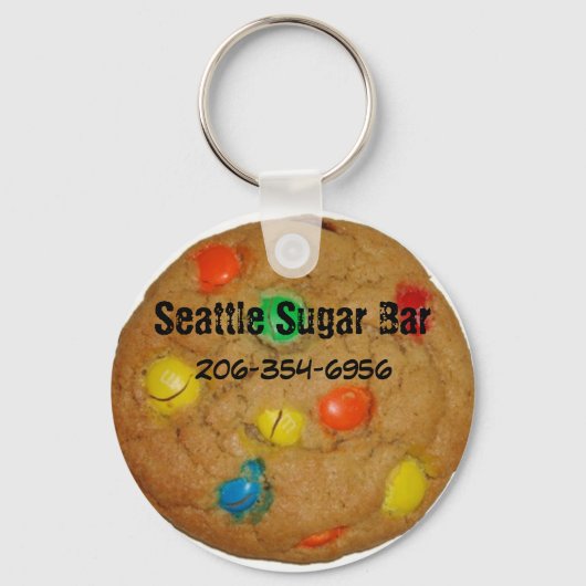 Rainbow chocolade Chip Cookie Sleutelhanger (Voorkant)