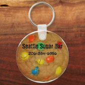 Rainbow chocolade Chip Cookie Sleutelhanger (Voorkant)