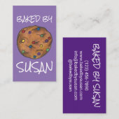 Rainbow Chocolate Chip Cookie, gebrand door bakker Visitekaartje (Voorkant / Achterkant)
