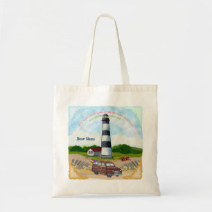 Rainbow Choice Lighthouse canvas tas