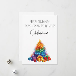 Rainbow Christmas Gepersonaliseerde Kaart