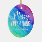 Rainbow Christmas Ornament met gepersonaliseerde f (Rechts)