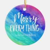 Rainbow Christmas Ornament met gepersonaliseerde f (Voorkant)