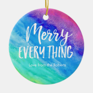 Rainbow Christmas Ornament met gepersonaliseerde f
