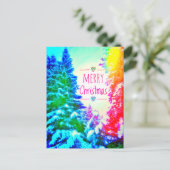 RAINBOW CHRISTMAS TREES BRIEFKAART (Staand voorkant)