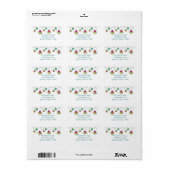 Rainbow Christmas Trees Label (Full Sheet)