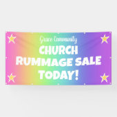 Rainbow Church Rummage Sale Banner (Horizontaal)