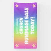 Rainbow Church Rummage Sale Banner (Verticaal)