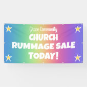 Rainbow Church Rummage Sale Banner (Horizontaal)