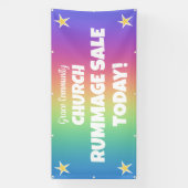 Rainbow Church Rummage Sale Banner (Verticaal)