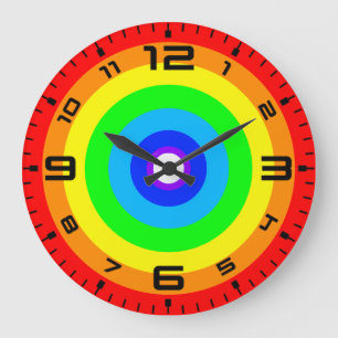 Rainbow Circle Design-40686 Grote Klok