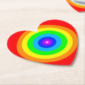 Rainbow Circle Design-40686 Kartonnen Onderzetters (Gekanteld)