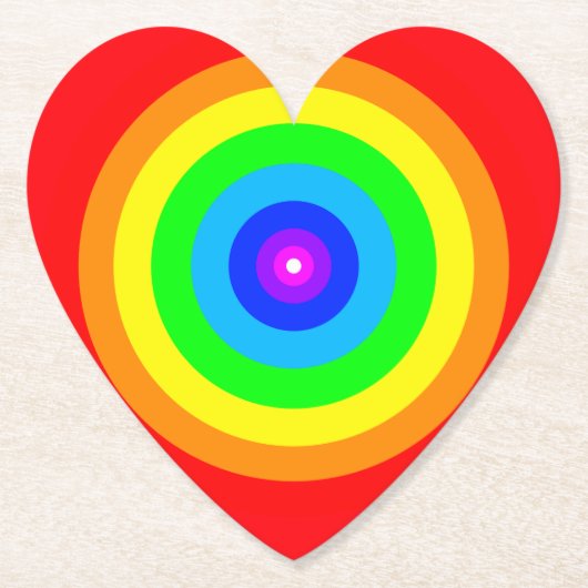 Rainbow Circle Design-40686 Kartonnen Onderzetters (Voorkant)