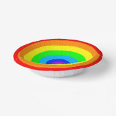 Rainbow Circle Design-40686 Papieren Kommen (Gebogen)